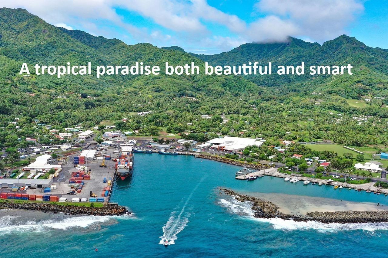 A tropical paradise both beautiful and smart